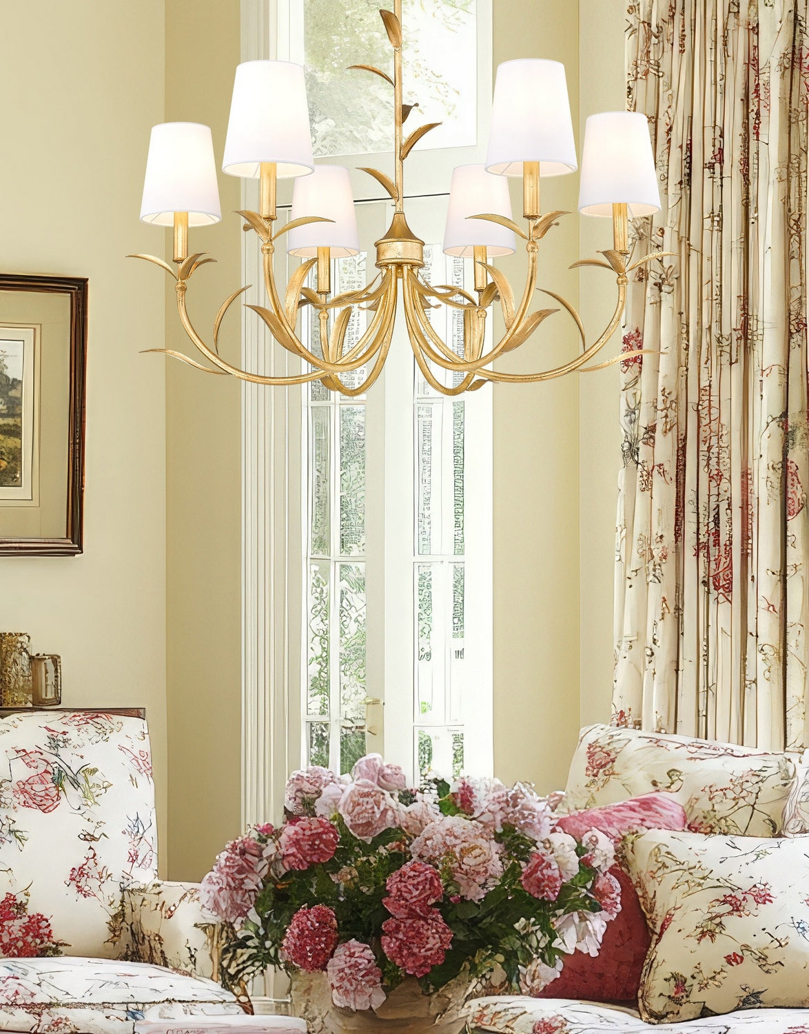 Lustre Aslin Or feuille, 31" – vue 8