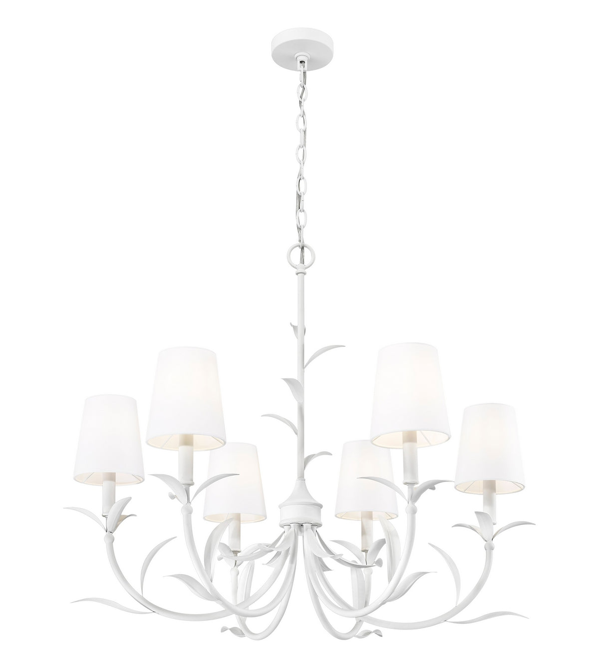 Lustre Aslin Blanc texturé, 31" – vue 4