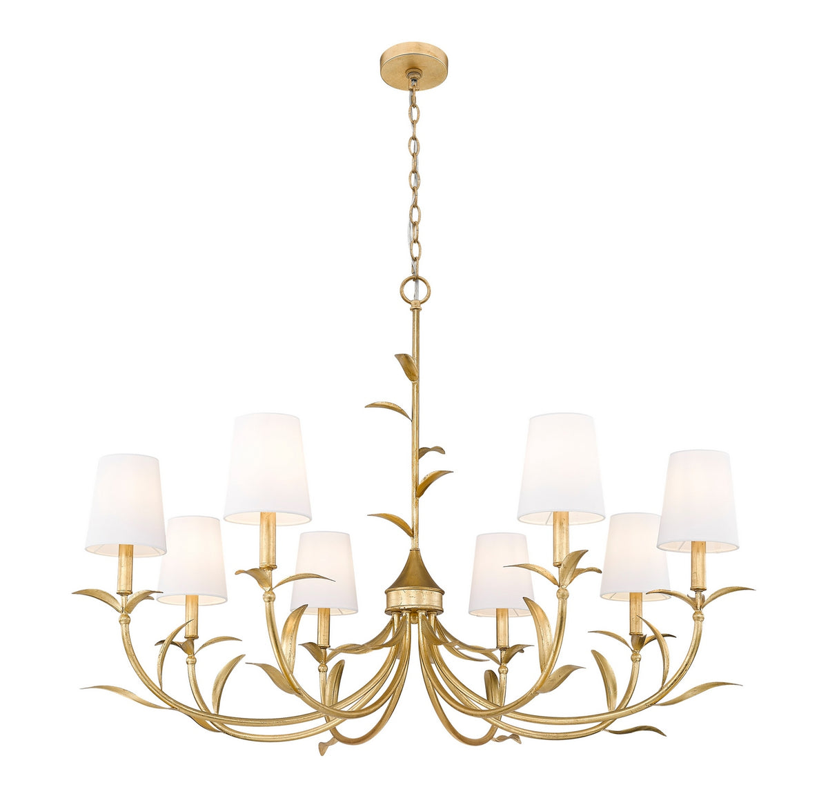 Lustre Aslin Or feuille, 42" – vue 4