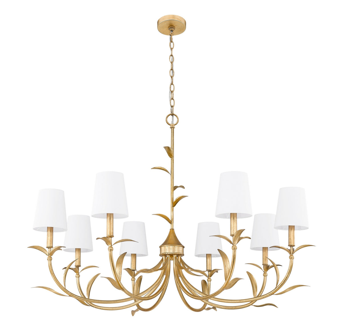 Lustre Aslin Or feuille, 42" – vue 6