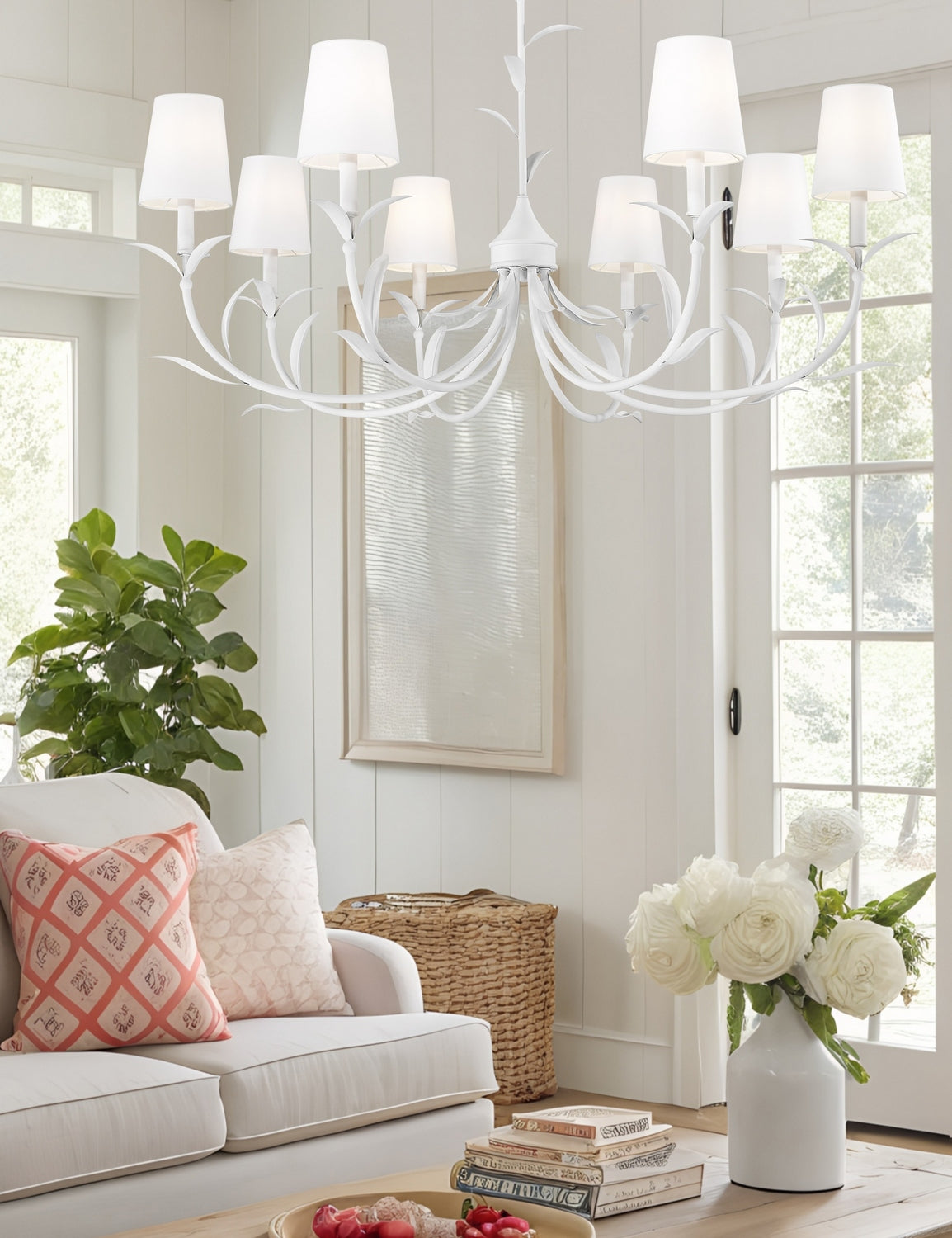 Lustre Aslin Blanc texturé, 42" – vue 6