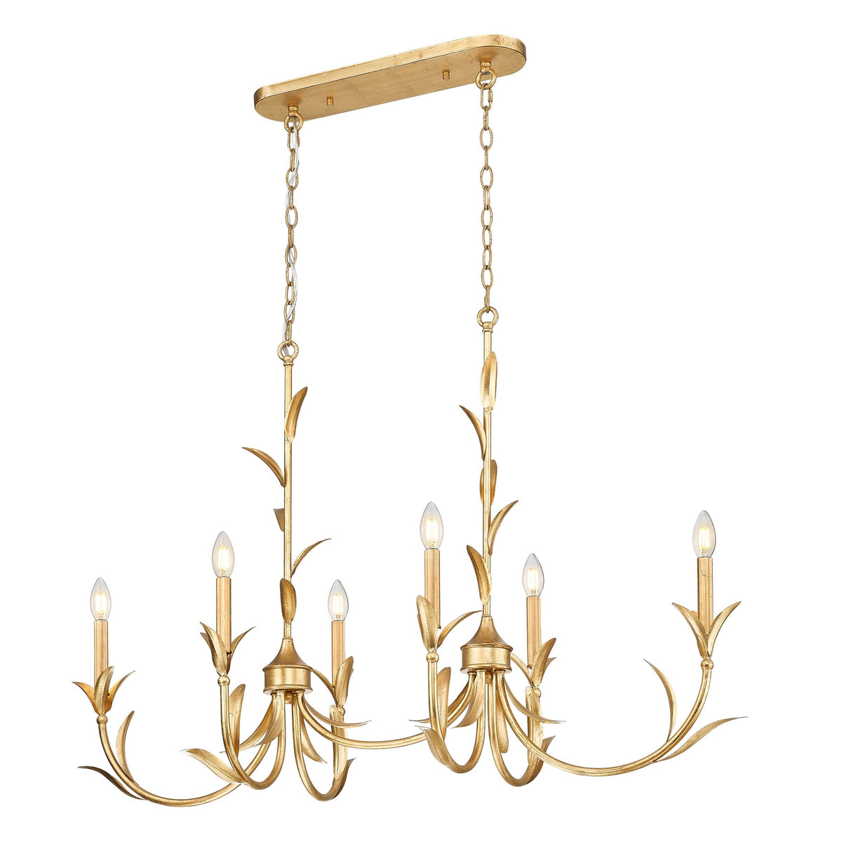 Lustre Aslin Or feuille, 20" – vue 3
