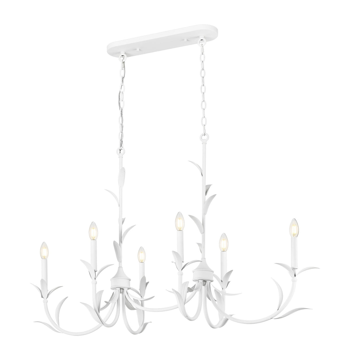 Lustre Aslin Blanc texturé, 20" – vue 3