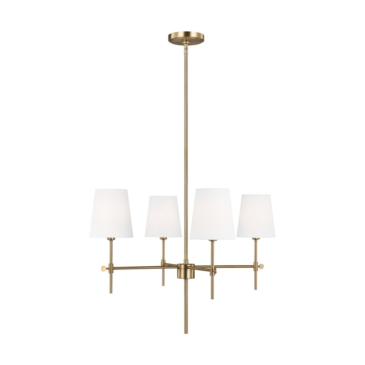 Lustre Baker - Laiton satiné 26" by Visual Comfort Studio | Luminaires & cie
