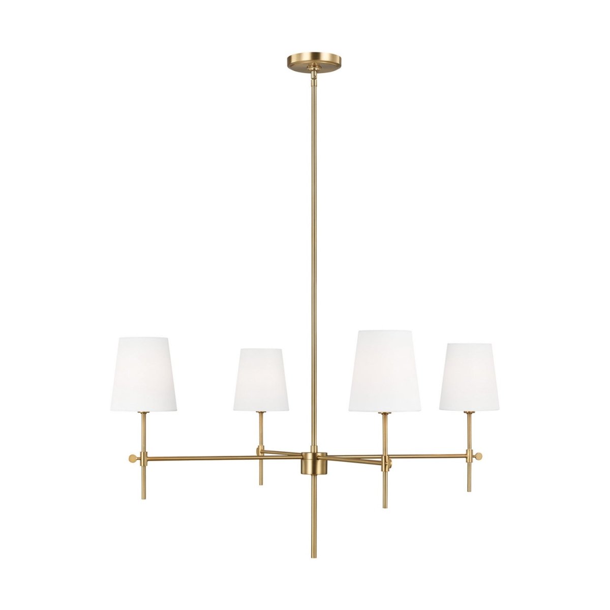 Lustre Baker - Laiton satiné 36" by Visual Comfort Studio | Luminaires & cie