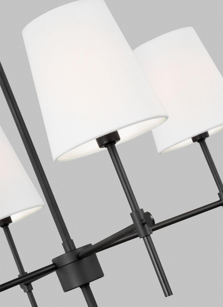Lustre Baker - Nickel brossé 36" by Visual Comfort Studio | Luminaires & cie
