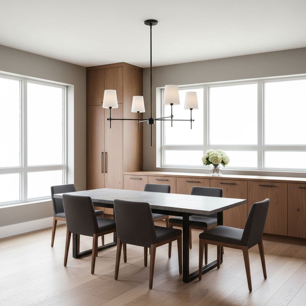 Lustre Baker - Nickel brossé 36" by Visual Comfort Studio | Luminaires & cie
