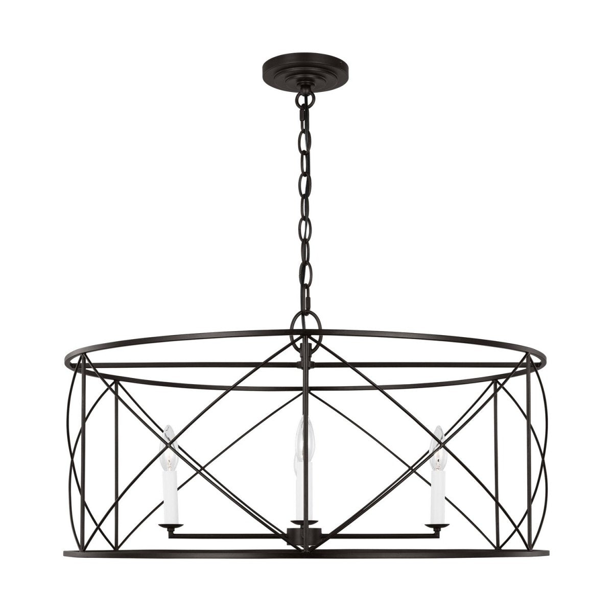 Lustre Beatrix - Fer vieilli 30" by Visual Comfort Studio | Luminaires & cie