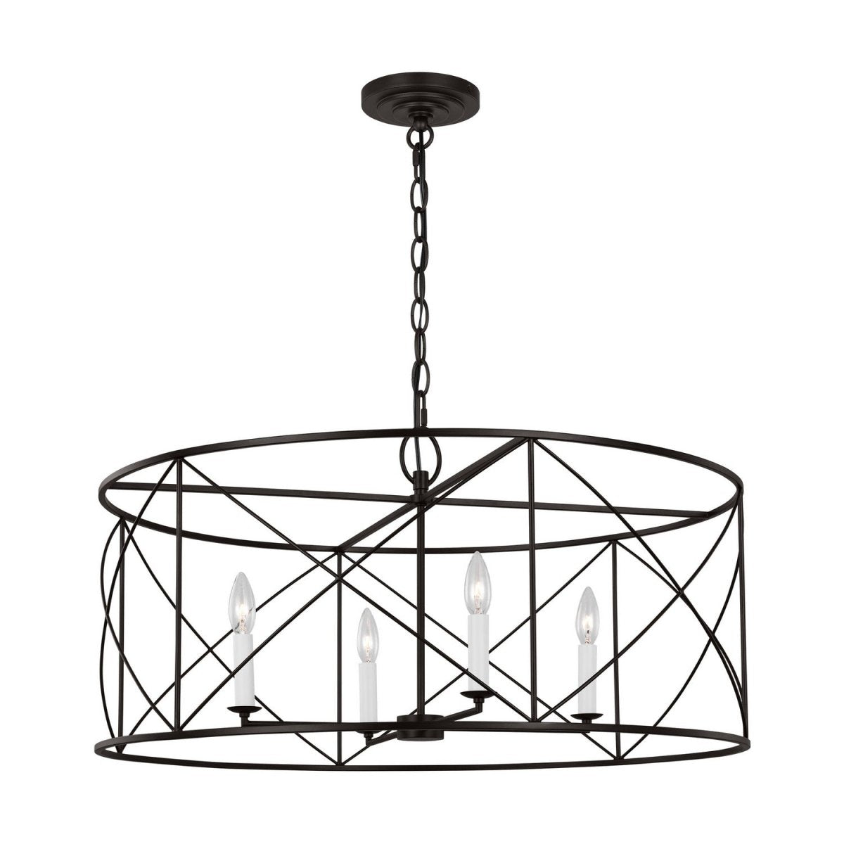 Lustre Beatrix - Fer vieilli 22" by Visual Comfort Studio | Luminaires & cie