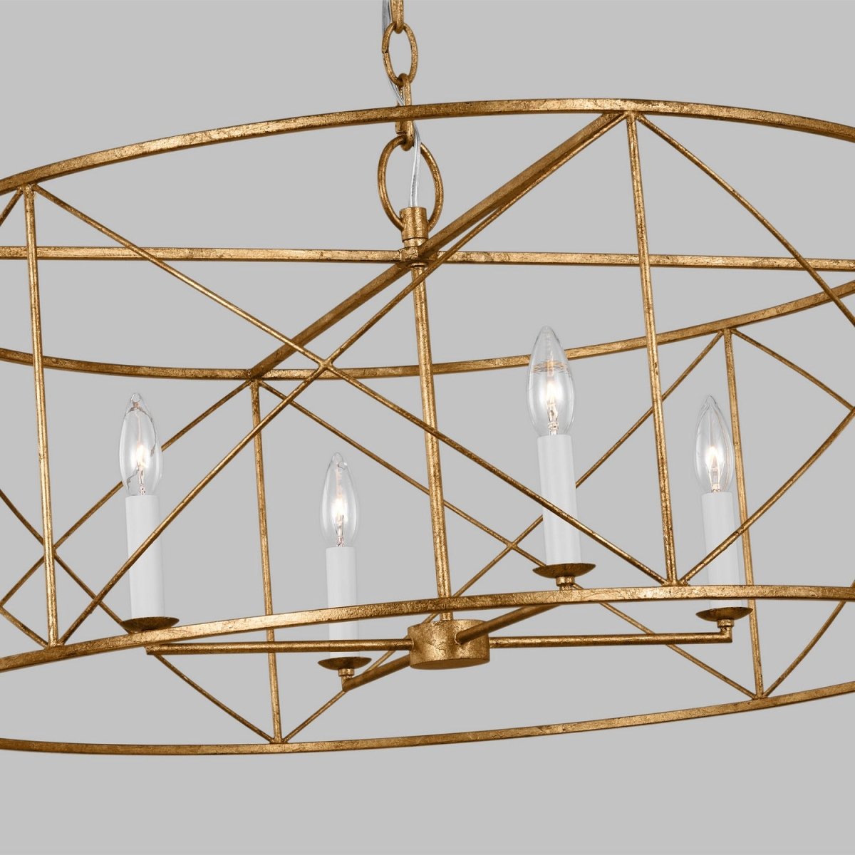 Lustre Beatrix - Fer vieilli 22" by Visual Comfort Studio | Luminaires & cie