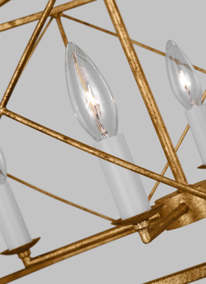 Lustre Beatrix - Fer vieilli 22" by Visual Comfort Studio | Luminaires & cie
