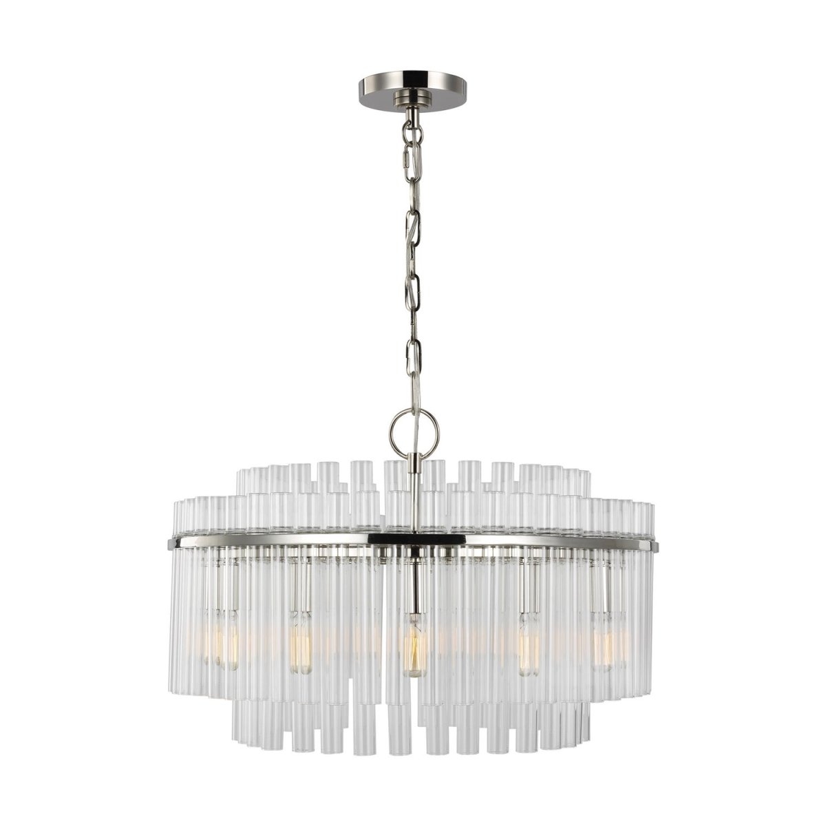 Lustre Beckett - Nickel poli 24" by Visual Comfort Studio | Luminaires & cie