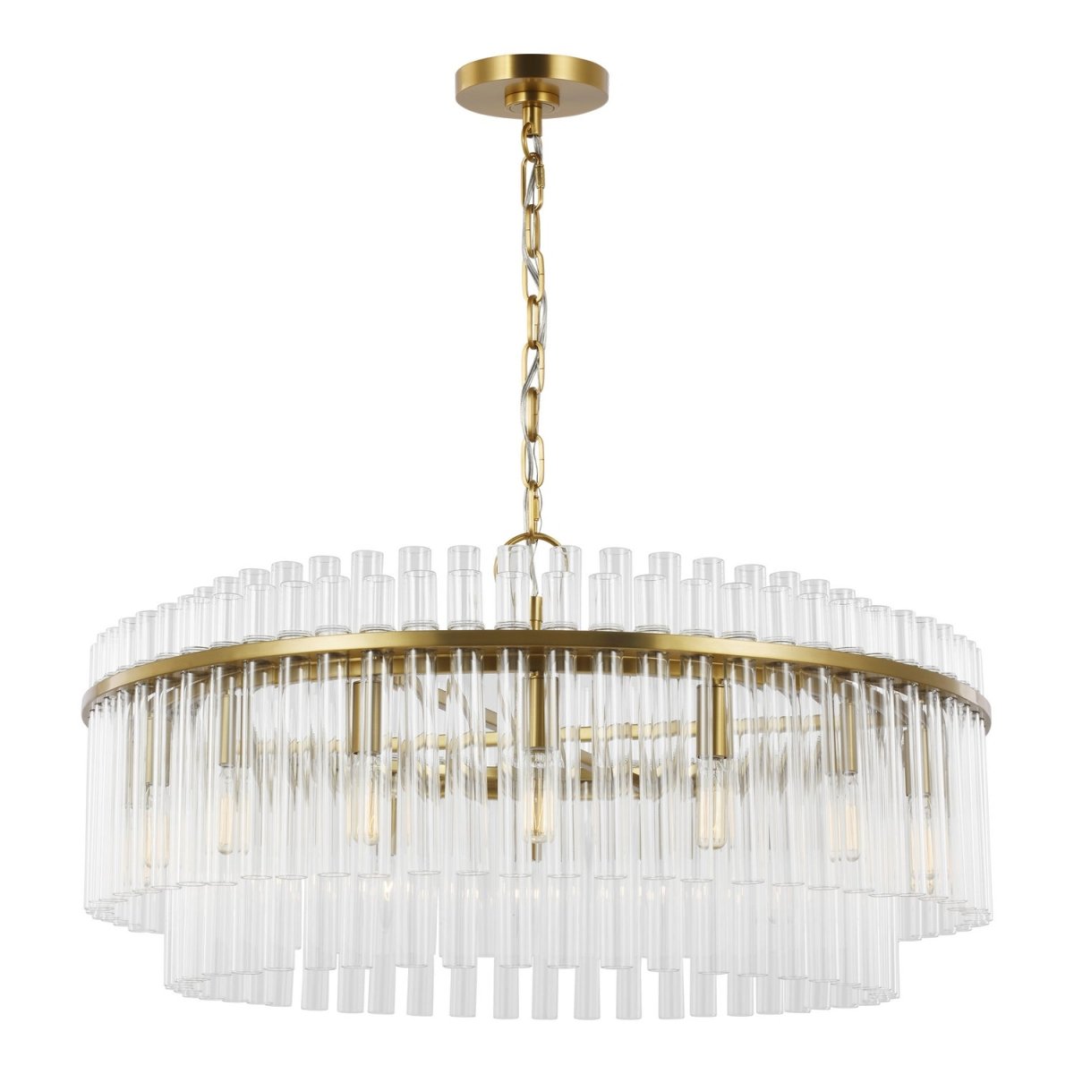 Lustre Beckett - Laiton bruni 32" by Visual Comfort Studio | Luminaires & cie