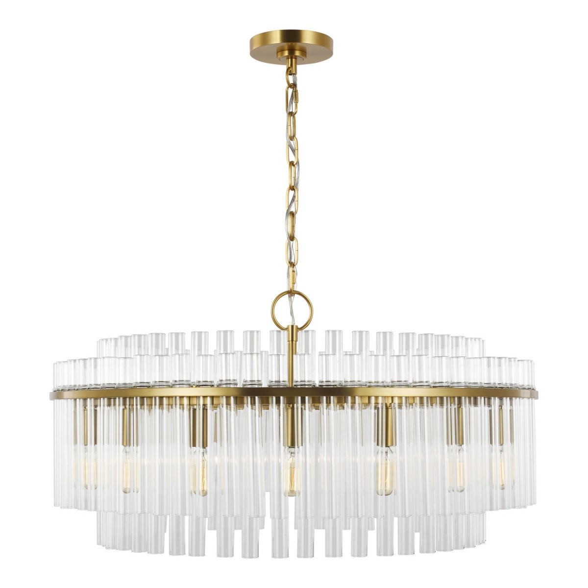 Lustre Beckett - Laiton bruni 32" by Visual Comfort Studio | Luminaires & cie