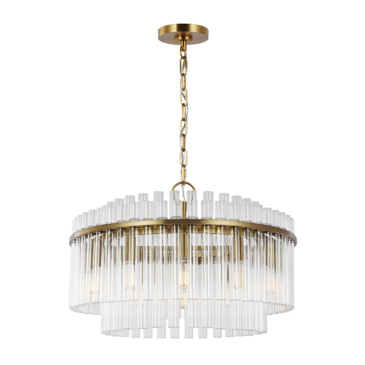 Lustre Beckett - Laiton bruni 32" by Visual Comfort Studio | Luminaires & cie