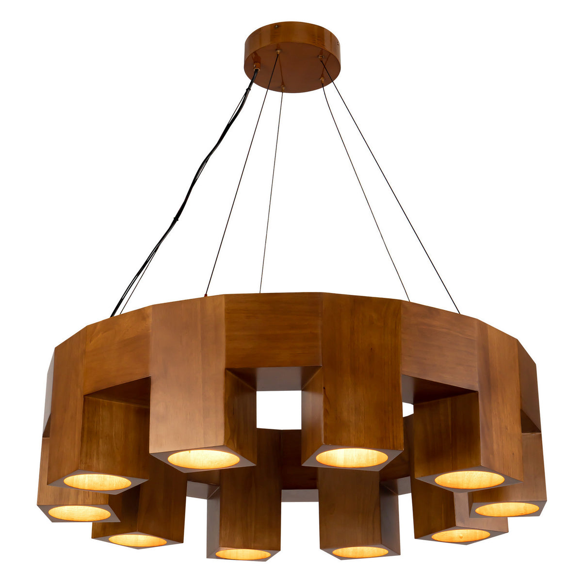Lustre Bosco Chêne naturel, 34 7/8" – Kuzco Lighting