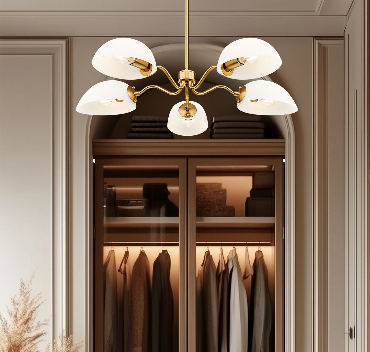 Lustre Breton Or moderne, 33" – vue 7