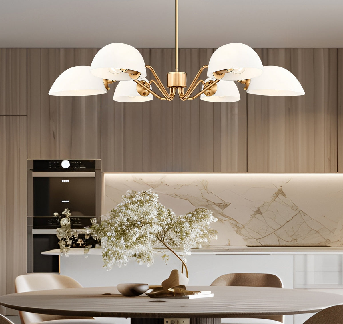 Lustre Breton Or moderne, 39" – vue 7