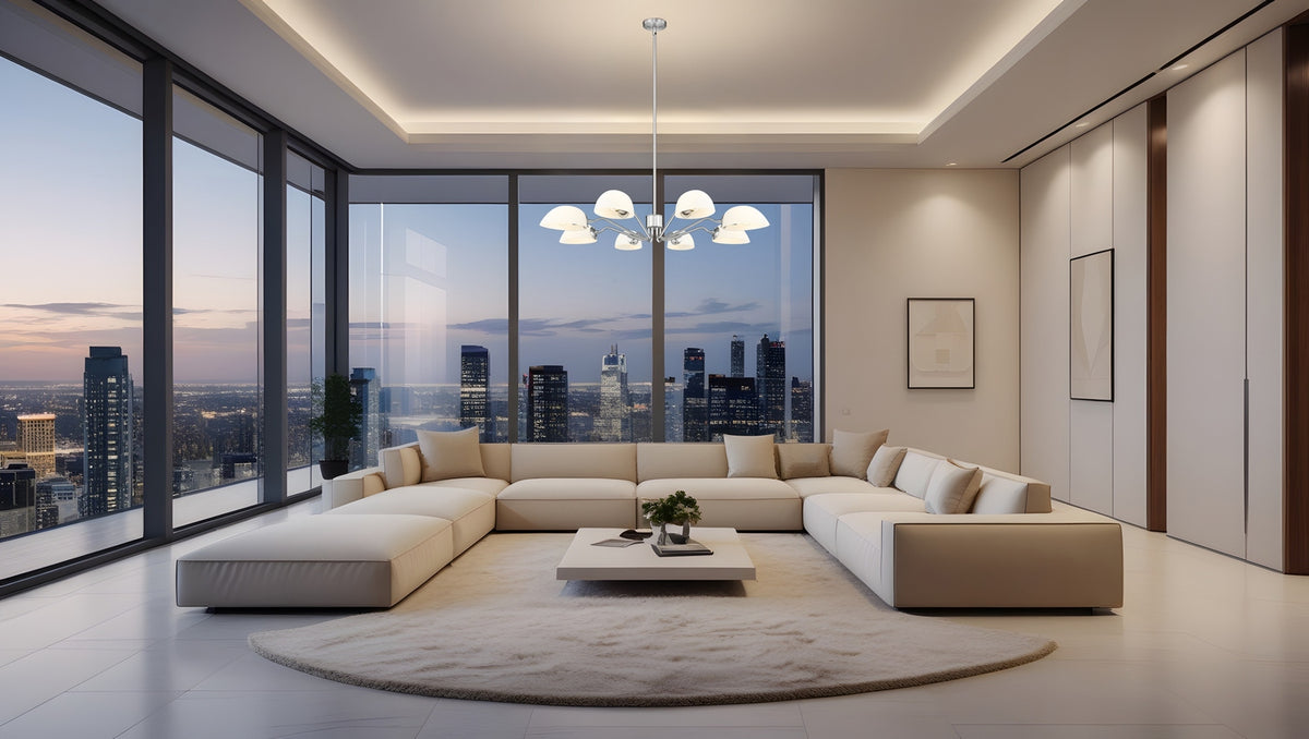 Lustre Breton Nickel brossé, 46" – vue 7