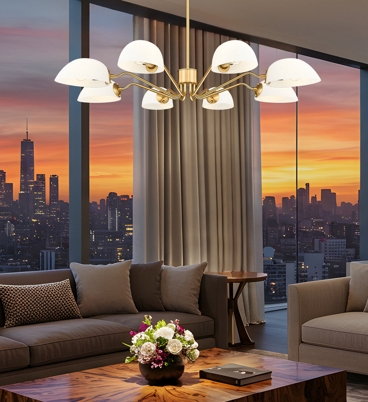 Lustre Breton Or moderne, 46" – vue 7