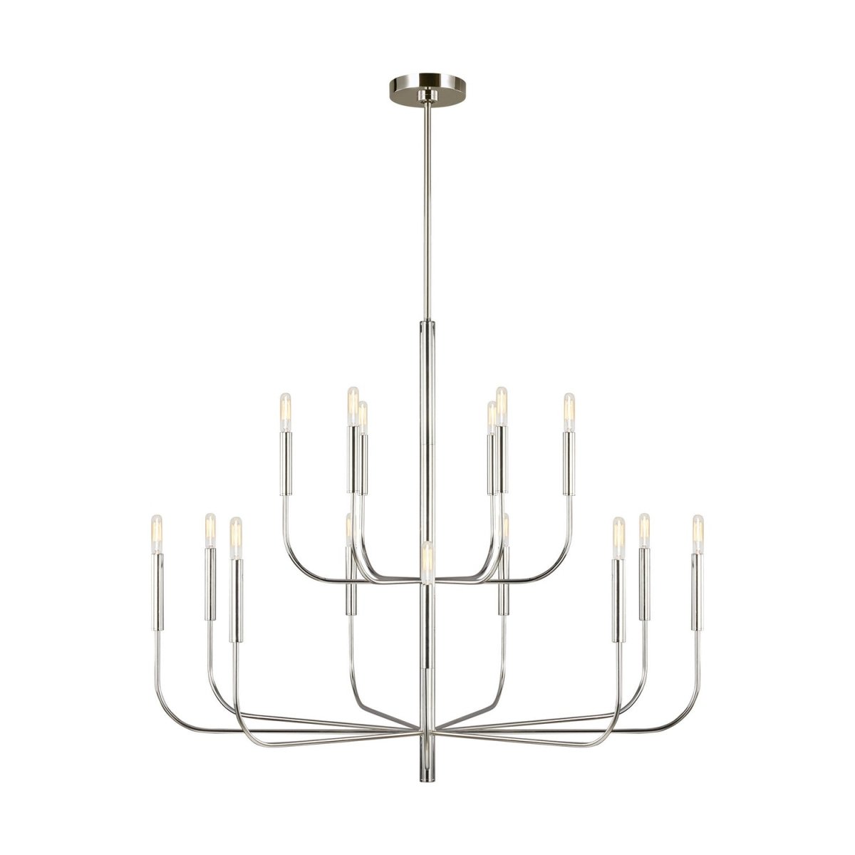 Lustre Brianna - Nickel poli 48 3/4" by Visual Comfort Studio | Luminaires & cie