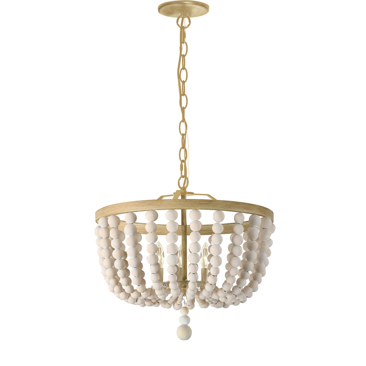 Lustre Bridget Blanc vintage / Blanc usé – Dainolite