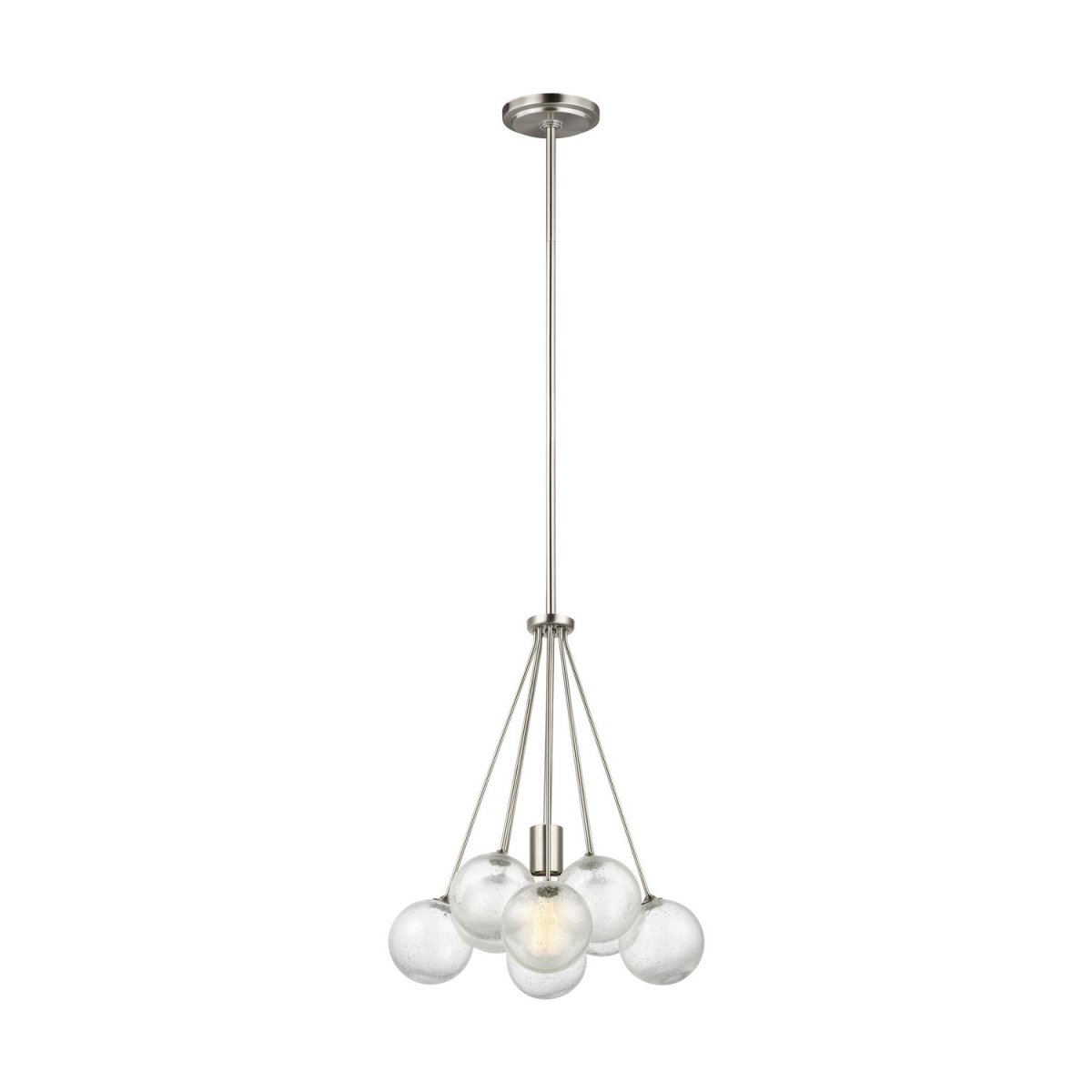 Lustre Bronzeville - Nickel brossé 14 1/4" by Visual Comfort Studio | Luminaires & cie