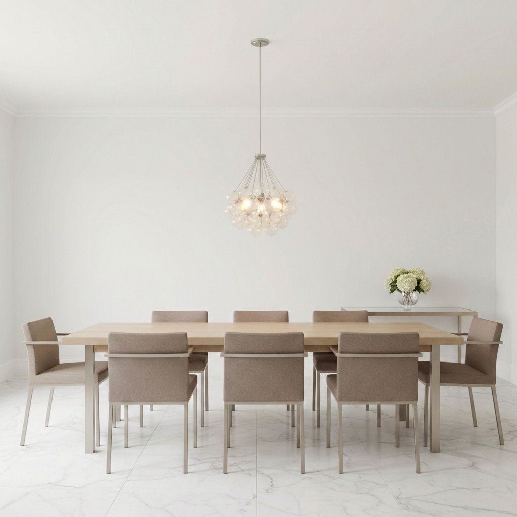 Lustre Bronzeville - Nickel brossé 21 3/4" by Visual Comfort Studio | Luminaires & cie
