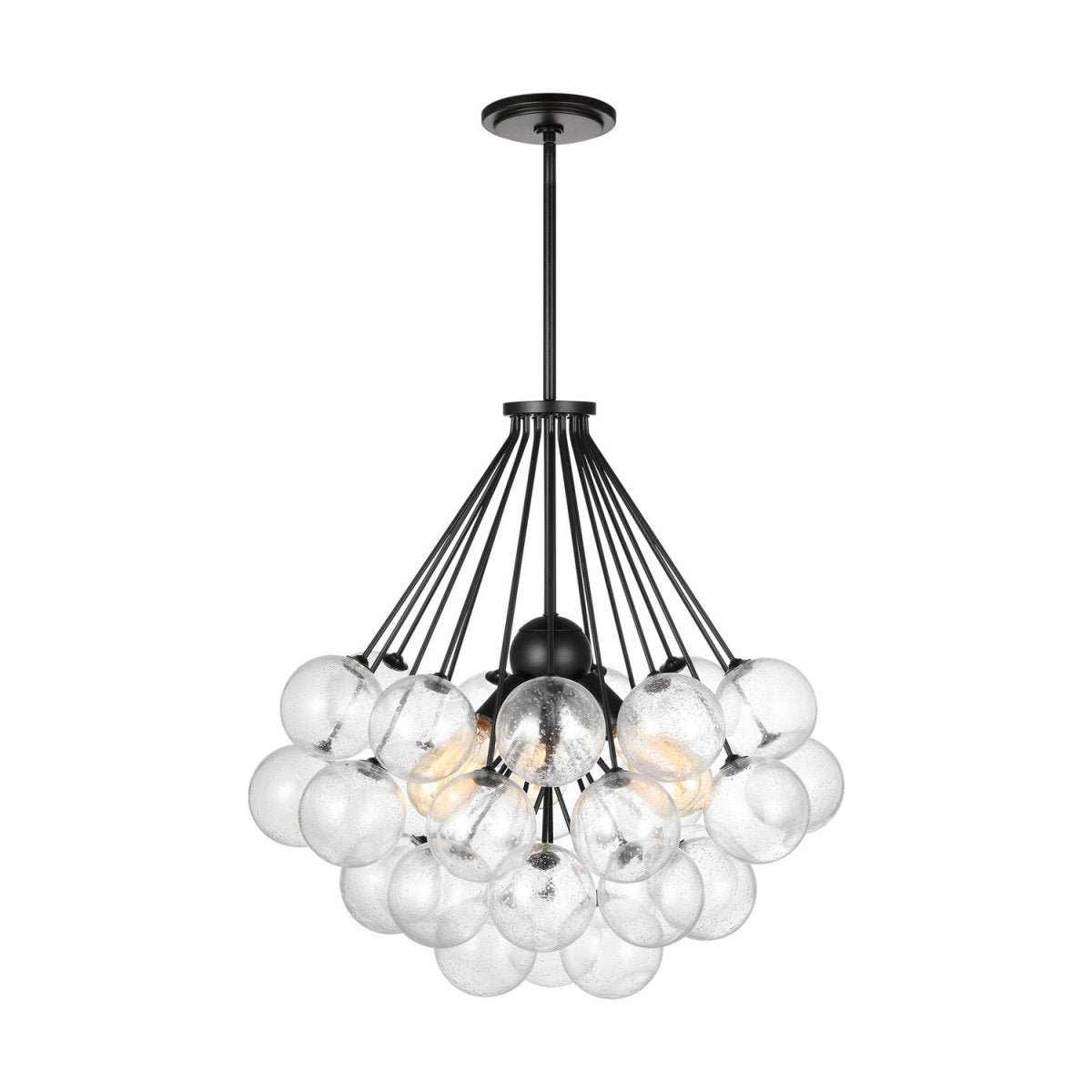 Lustre Bronzeville - Nickel brossé 21 3/4" by Visual Comfort Studio | Luminaires & cie