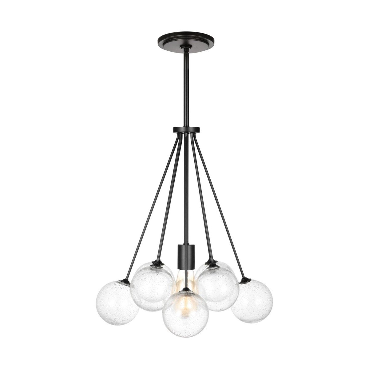 Lustre Bronzeville - Nickel brossé 21 3/4" by Visual Comfort Studio | Luminaires & cie