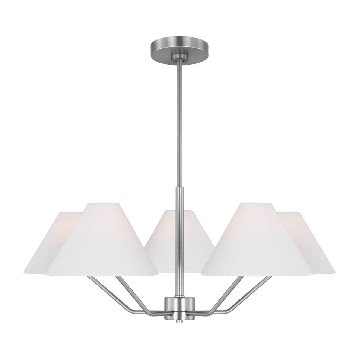 Lustre Burke - Acier brossé 30" by Visual Comfort Studio | Luminaires & cie
