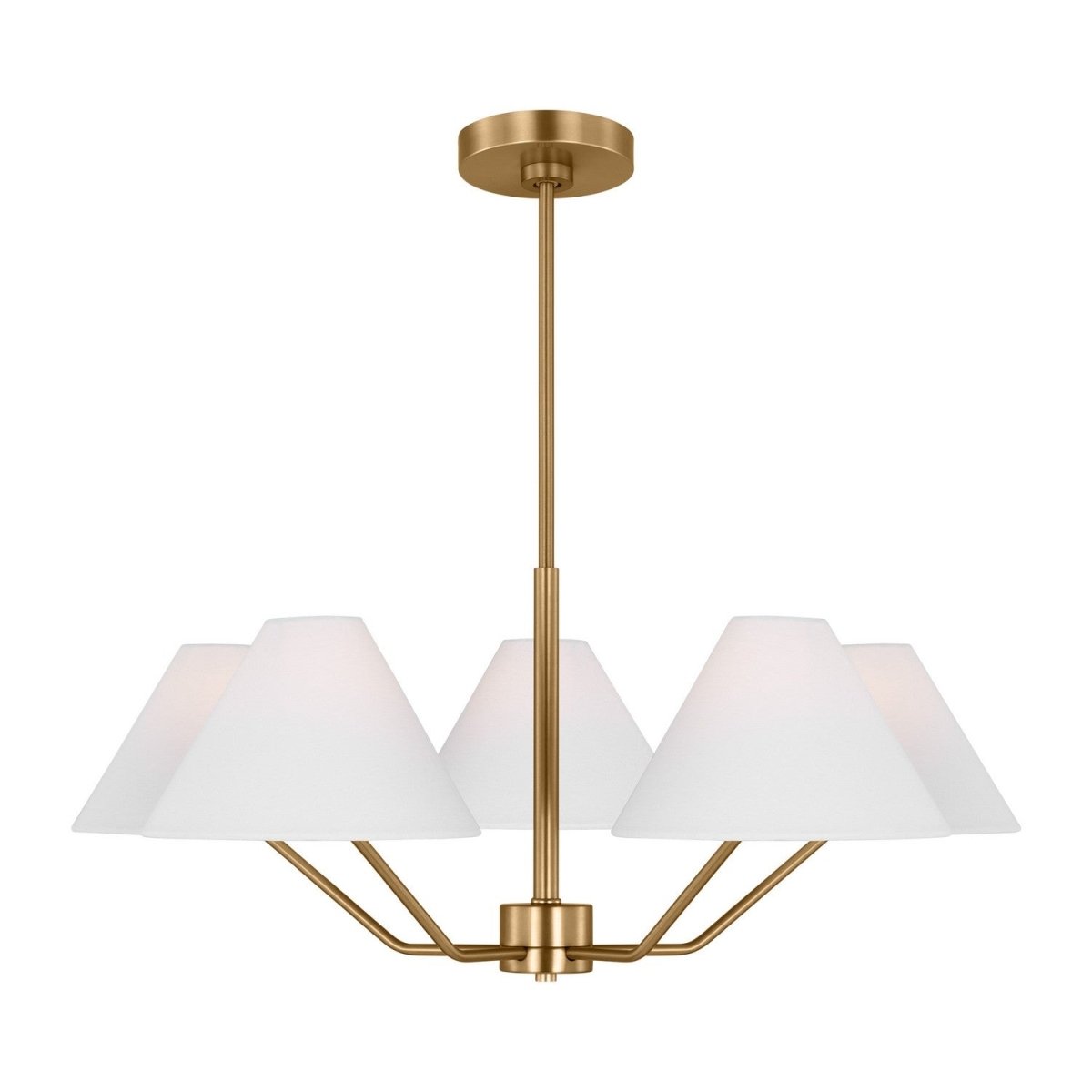 Lustre Burke - Laiton satiné 30" by Visual Comfort Studio | Luminaires & cie