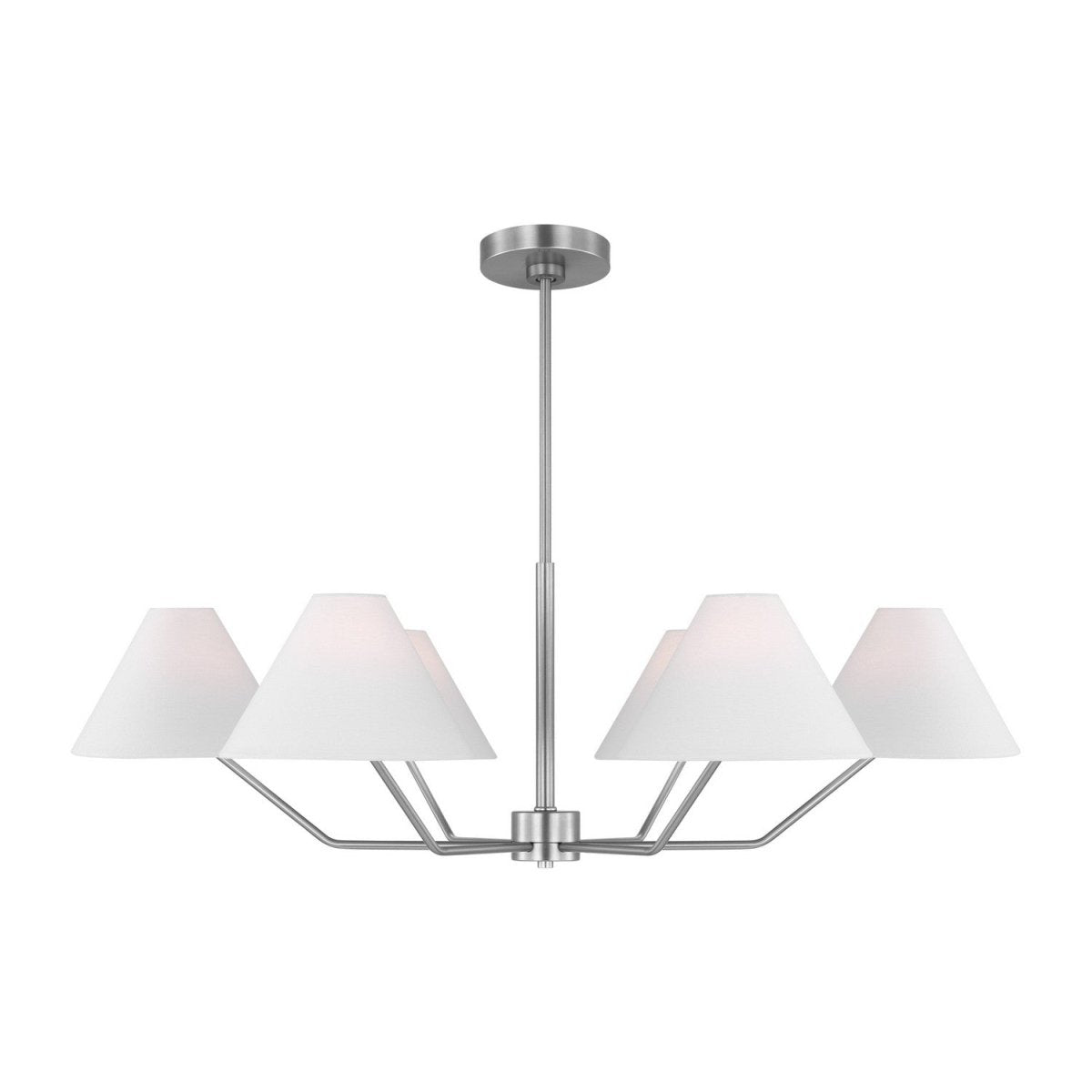 Lustre Burke - Acier brossé 38" by Visual Comfort Studio | Luminaires & cie