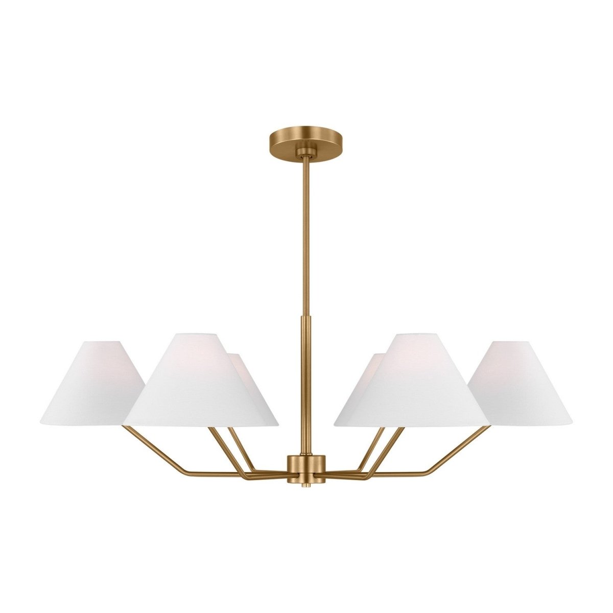 Lustre Burke - Laiton satiné 38" by Visual Comfort Studio | Luminaires & cie