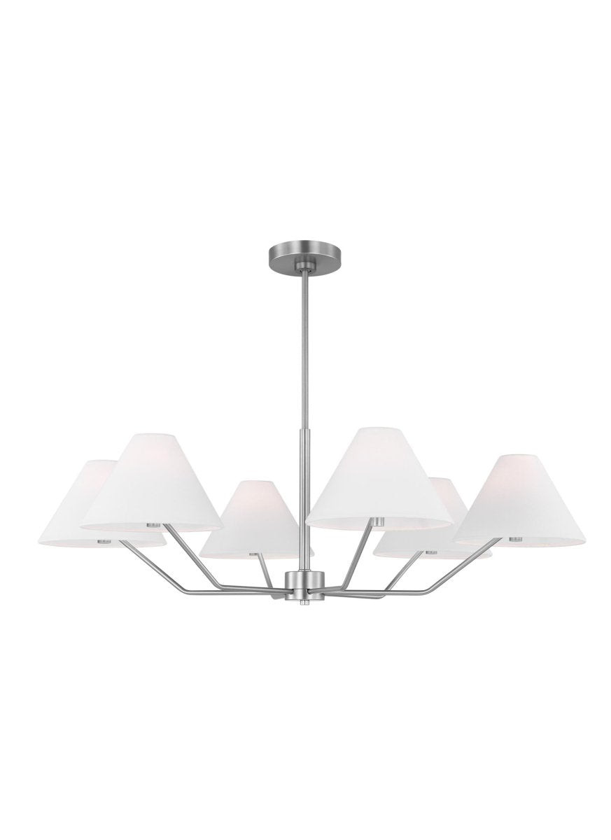 Lustre Burke - Laiton satiné 38" by Visual Comfort Studio | Luminaires & cie