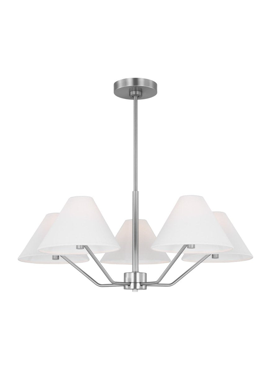 Lustre Burke - Laiton satiné 38" by Visual Comfort Studio | Luminaires & cie