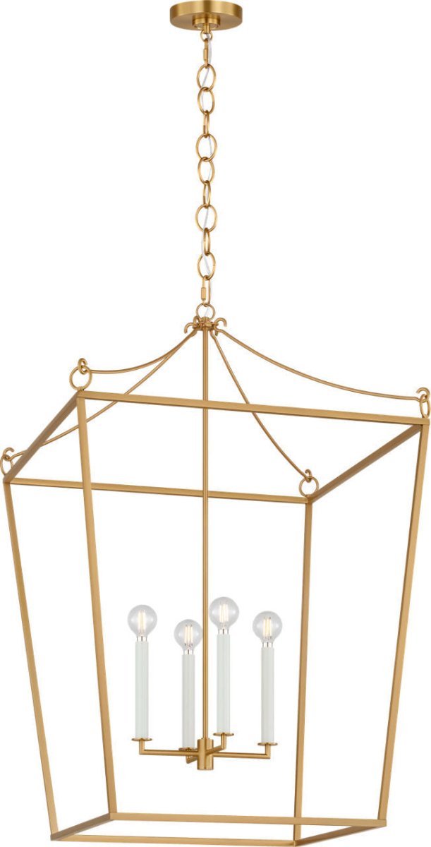 Lustre Carlyle - Noir minuit | Laiton bruni 24 3/8" by Visual Comfort Studio | Luminaires & cie