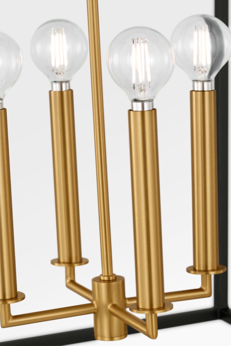 Lustre Carlyle - Noir minuit | Laiton bruni 24 3/8" by Visual Comfort Studio | Luminaires & cie