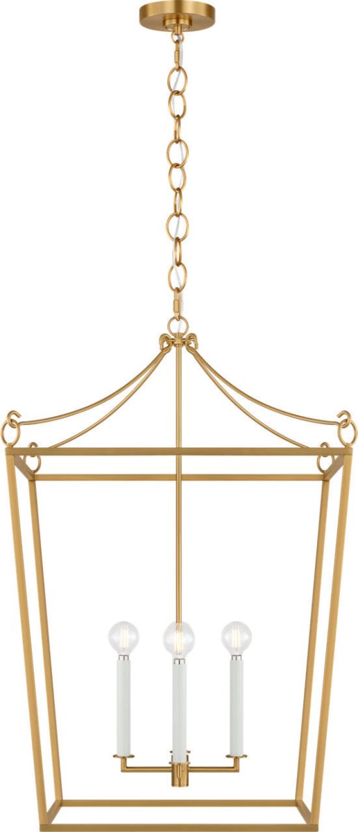 Lustre Carlyle - Noir minuit | Laiton bruni 24 3/8" by Visual Comfort Studio | Luminaires & cie
