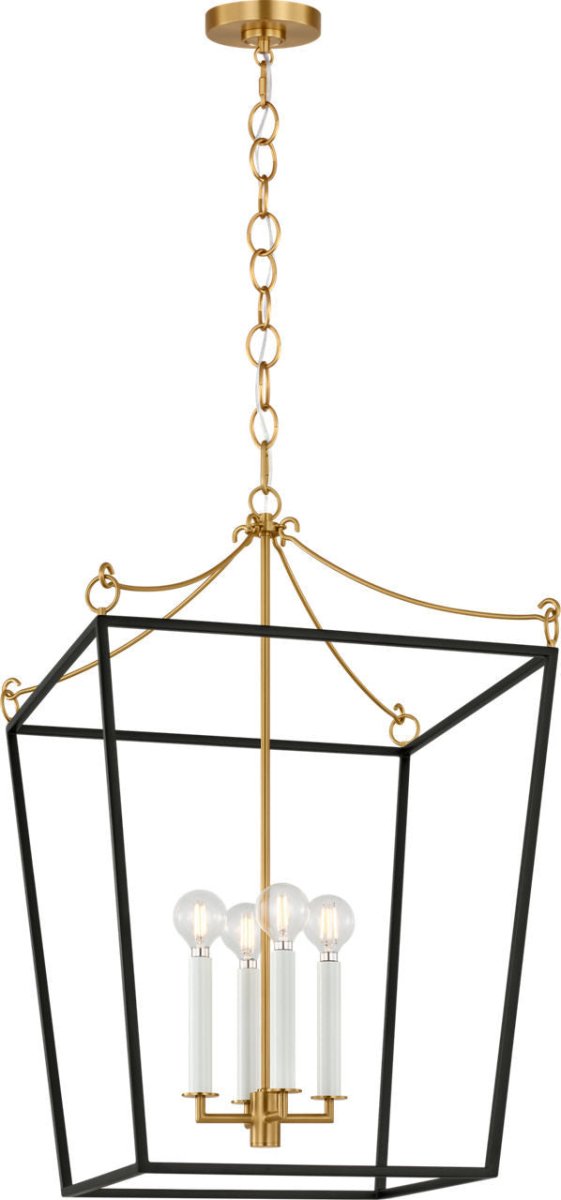 Lustre Carlyle - Noir minuit | Laiton bruni 24 3/8" by Visual Comfort Studio | Luminaires & cie
