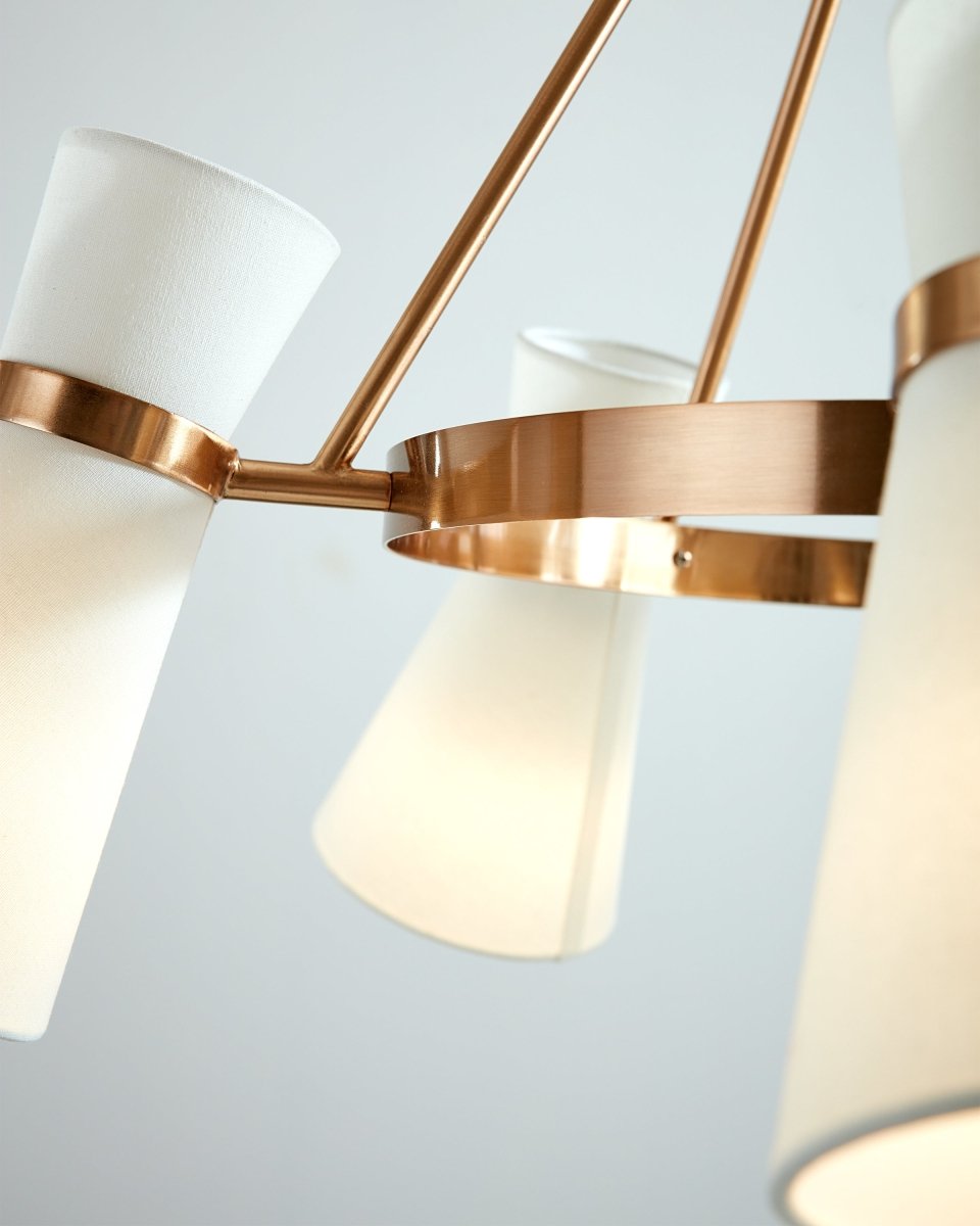 Lustre Clark - Nickel brossé by Visual Comfort Studio | Luminaires & cie