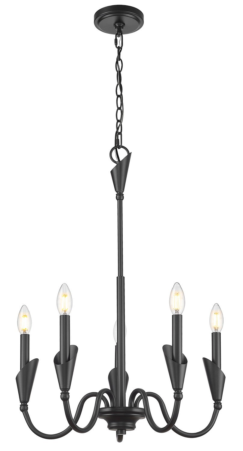 Lustre Claudelle Noir mat, 24" – vue 2
