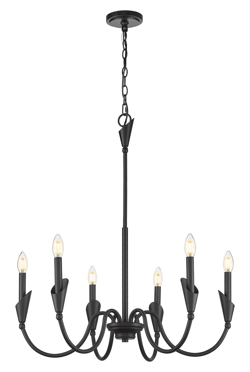 Lustre Claudelle Noir mat, 32" – vue 2