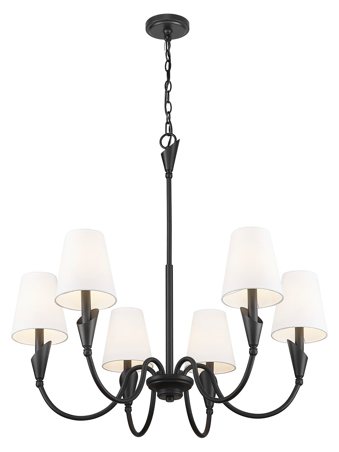 Lustre Claudelle Noir mat, 32" – vue 3