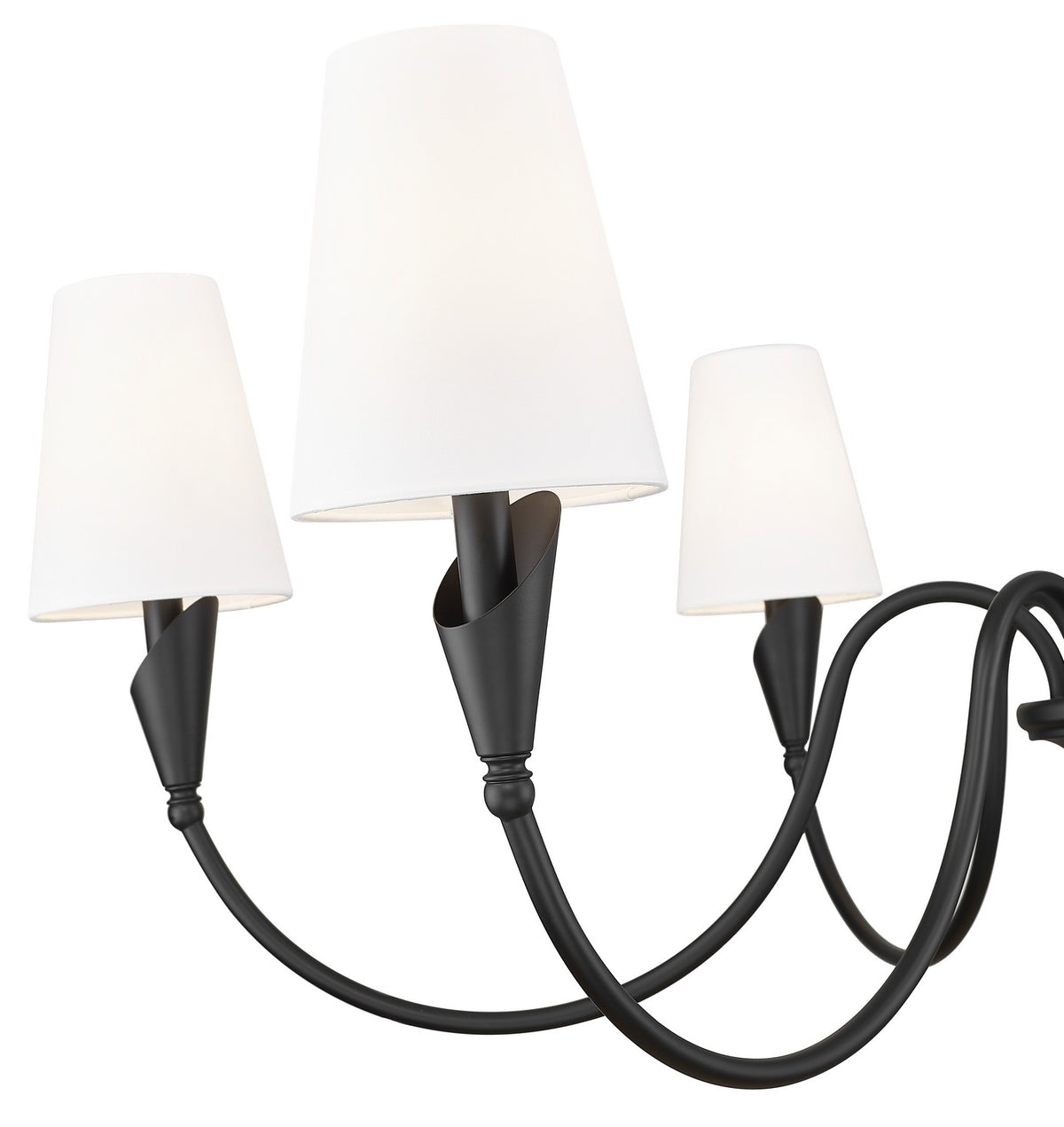 Lustre Claudelle Noir mat, 46" – vue 4