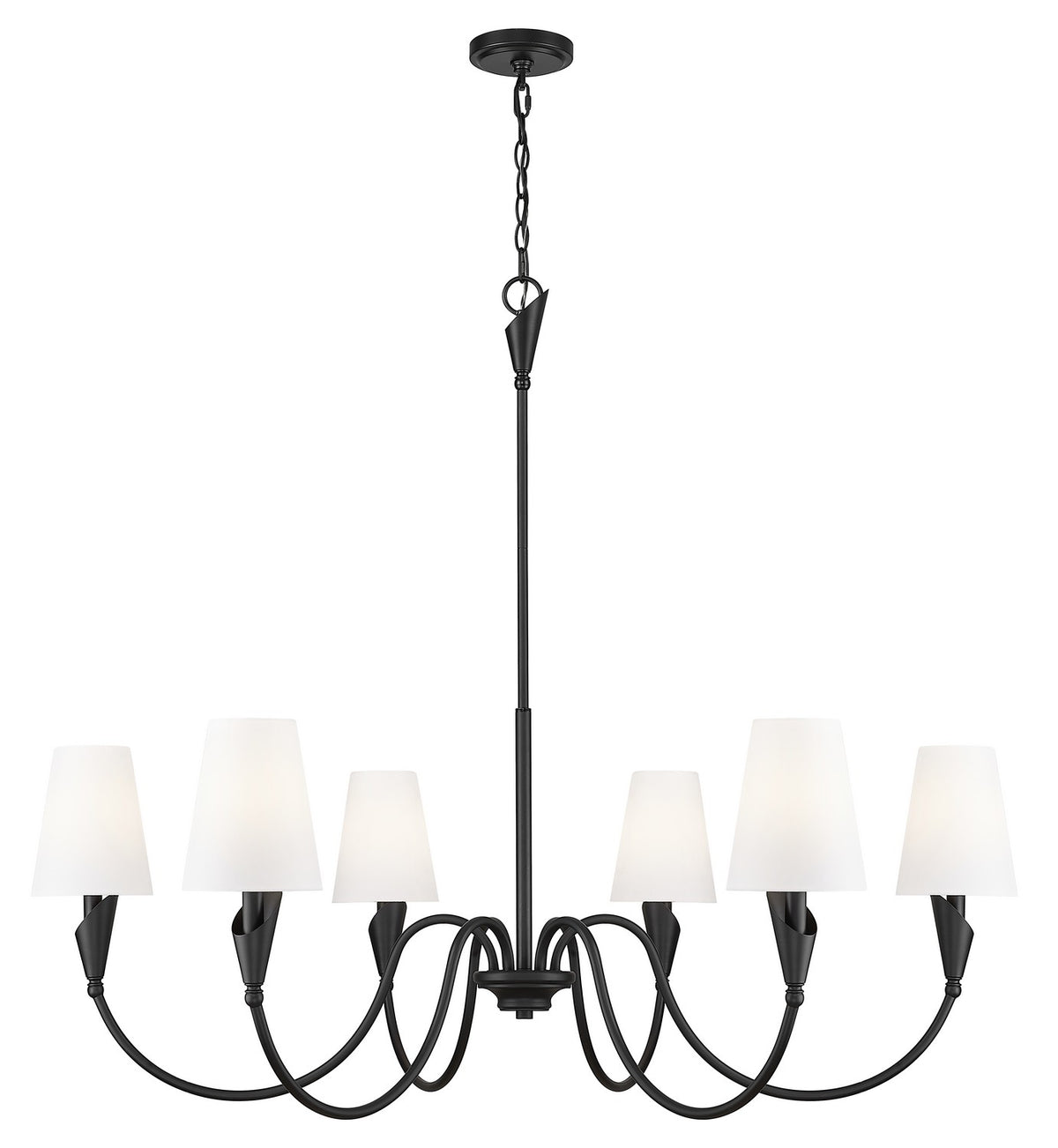 Lustre Claudelle Noir mat, 46" – Z-Lite