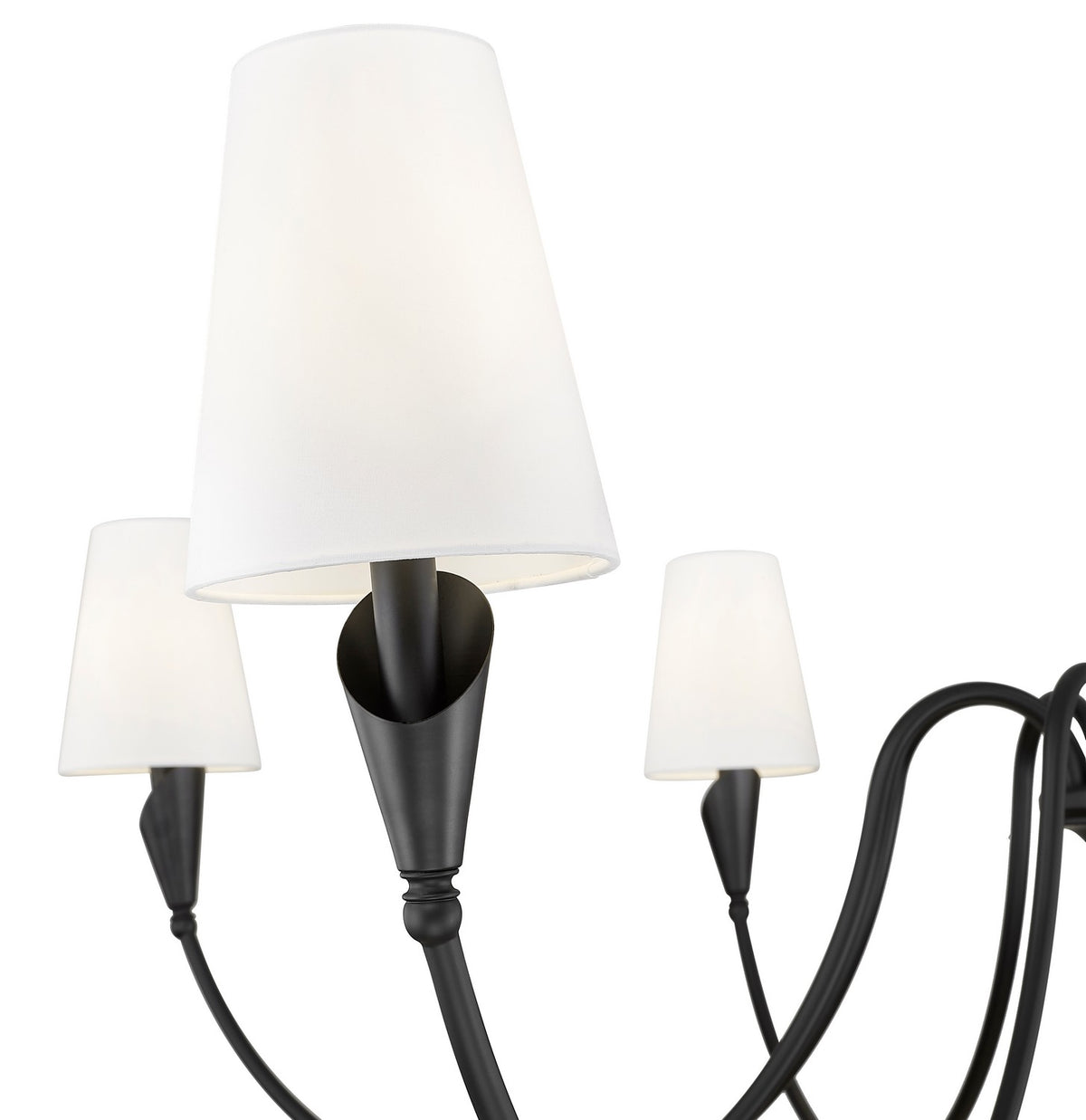 Lustre Claudelle Noir mat, 65" – vue 4
