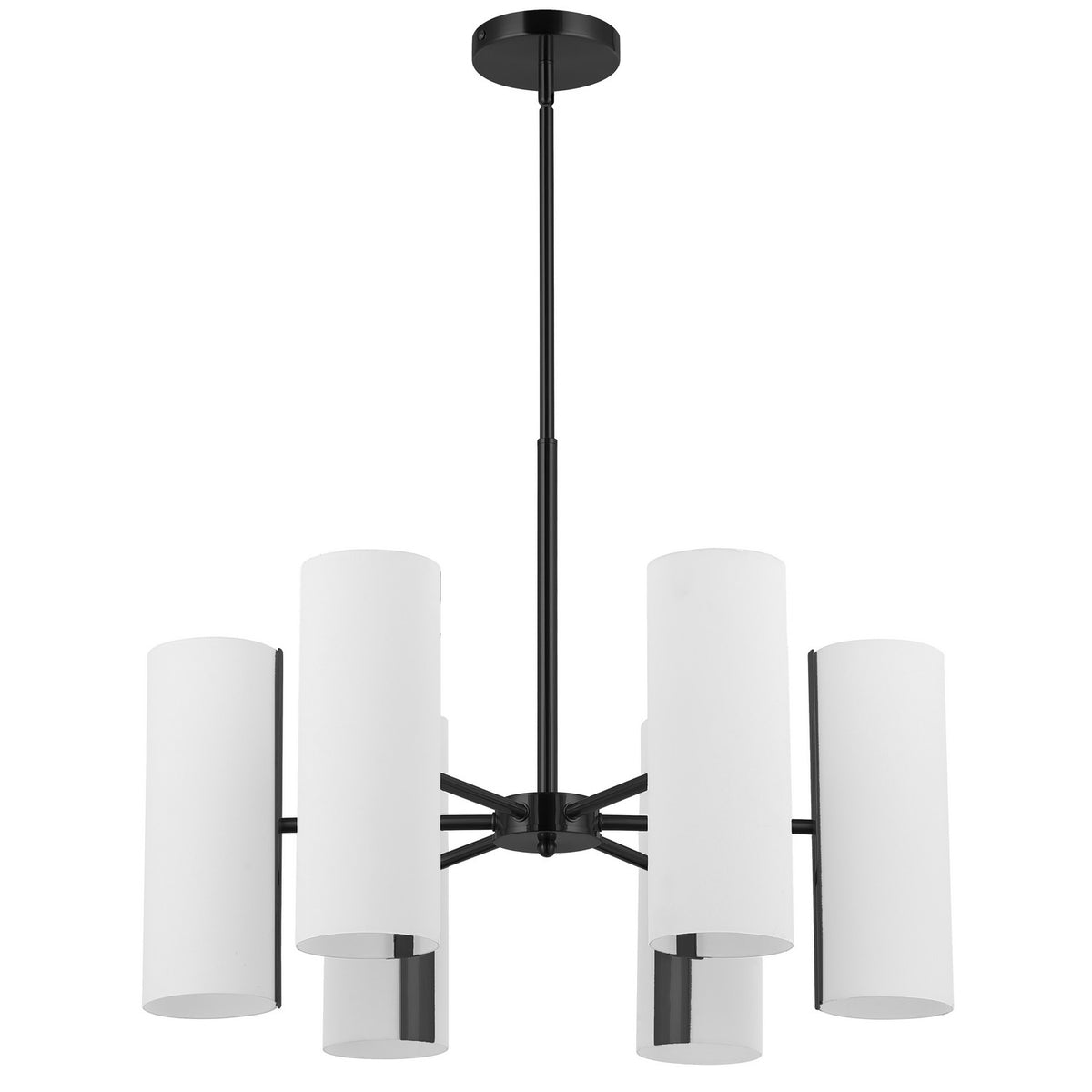 Lustre Cleta Blanc / Noir mat – Dainolite