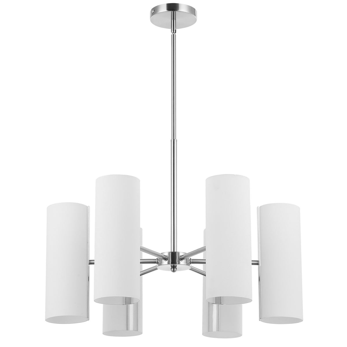 Lustre Cleta Blanc / Chrome satiné – Dainolite