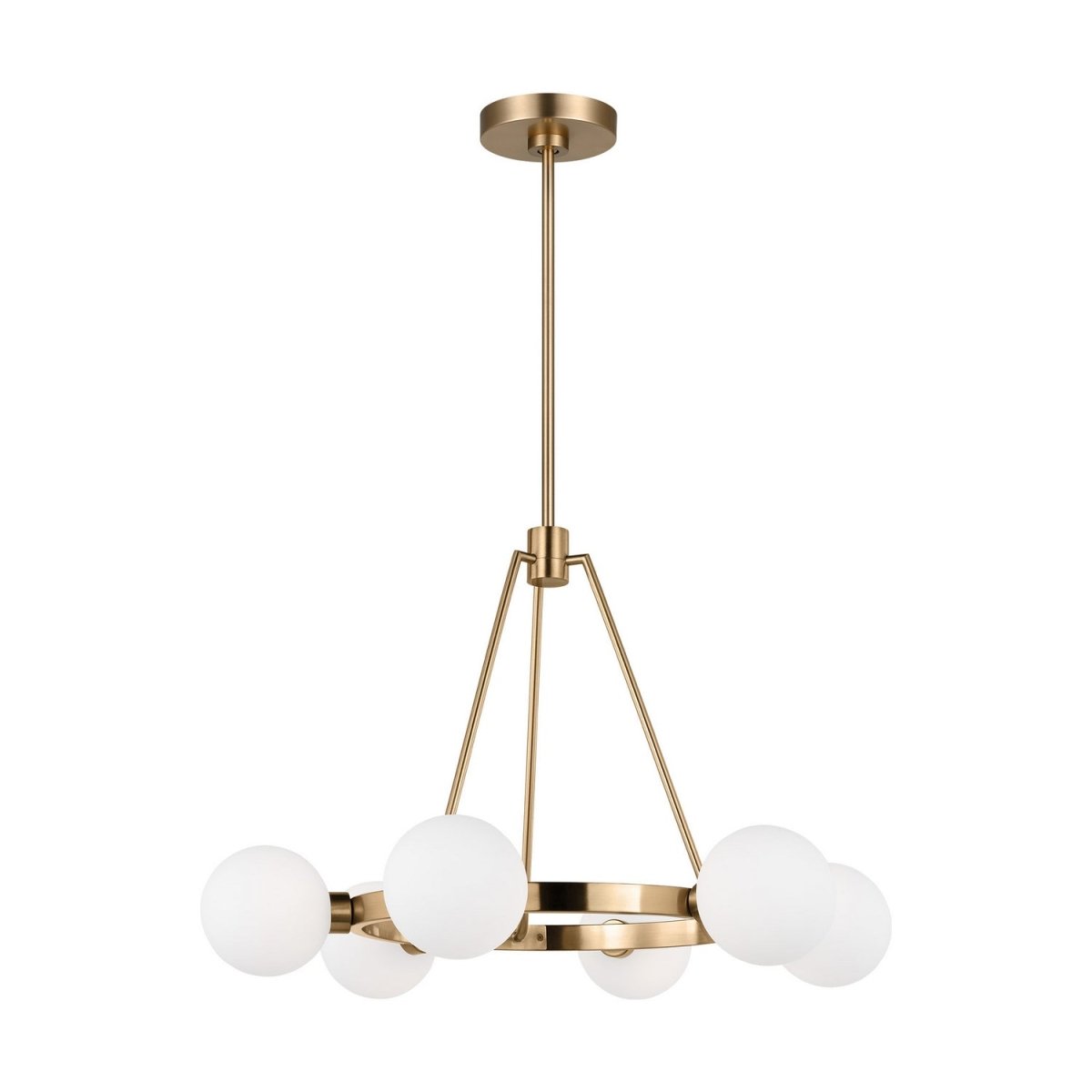Lustre Clybourn - Laiton satiné 26" by Visual Comfort Studio | Luminaires & cie